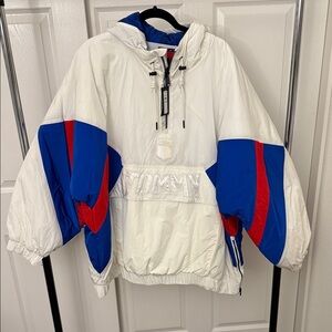 Tommy Hilfiger Tommy Jeans Collection Padded Popover Windbreaker New